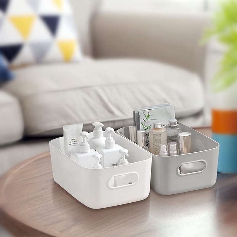 Bgfuni Set of 8 Small Plastic Storage Baskets, Office Home