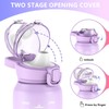SLUXKE Stainless Steel Drinking Bottle 1 Litre with Time Marking,