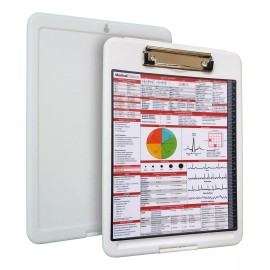 Medical Basics Premium Nursing Storage Clipboard with Quick Medical Reference Sheet - Clipbo...