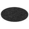 Round place mat felt coaster in 35 cm, dark grey
