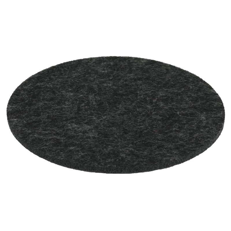 Round place mat felt coaster in 35 cm, dark grey