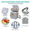 PIIOSER Breastmilk Cooler Bag with Ice Pack Fits 6 Baby