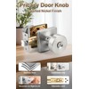 Probrico Privacy Door Knobs Interior 6 Pack, Satin Nickel Door