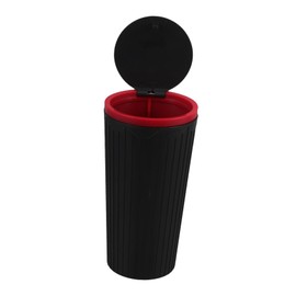 FUNOMOCYA Car Trash Can with Design and Separate Compartments for Wet and Dry Waste Multi Functional Cup Holder Bin for Organizing Garbage Car Trash Organizer for Fresh Smelling Interior