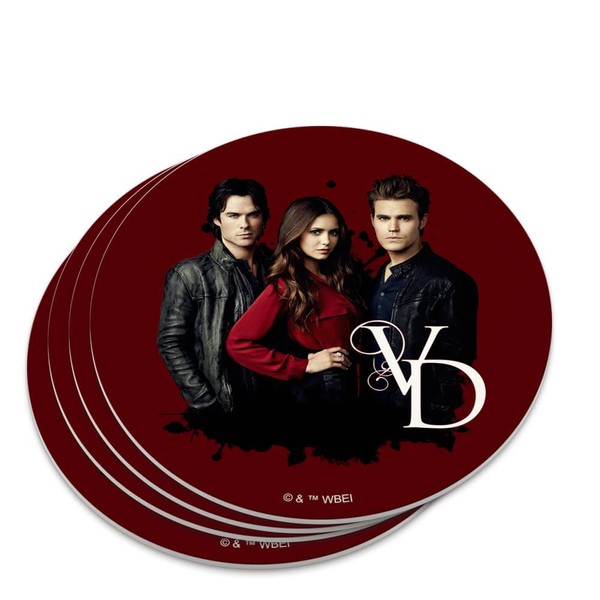 GRAPHICS & MORE The Vampire Diaries Group Novelty Coaster Set