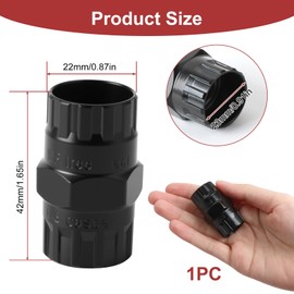 Zahnkranzabzieher 2-in-1 Fahrrad Werkzeug, Kompatibel mit Shimano, SRAM, 5-12-fach, Kassettenabzieher, Ritzelabzieher, Fahrrad Kassette Werkzeug, 12 Zähne, Wärmebehandeltem Stahl