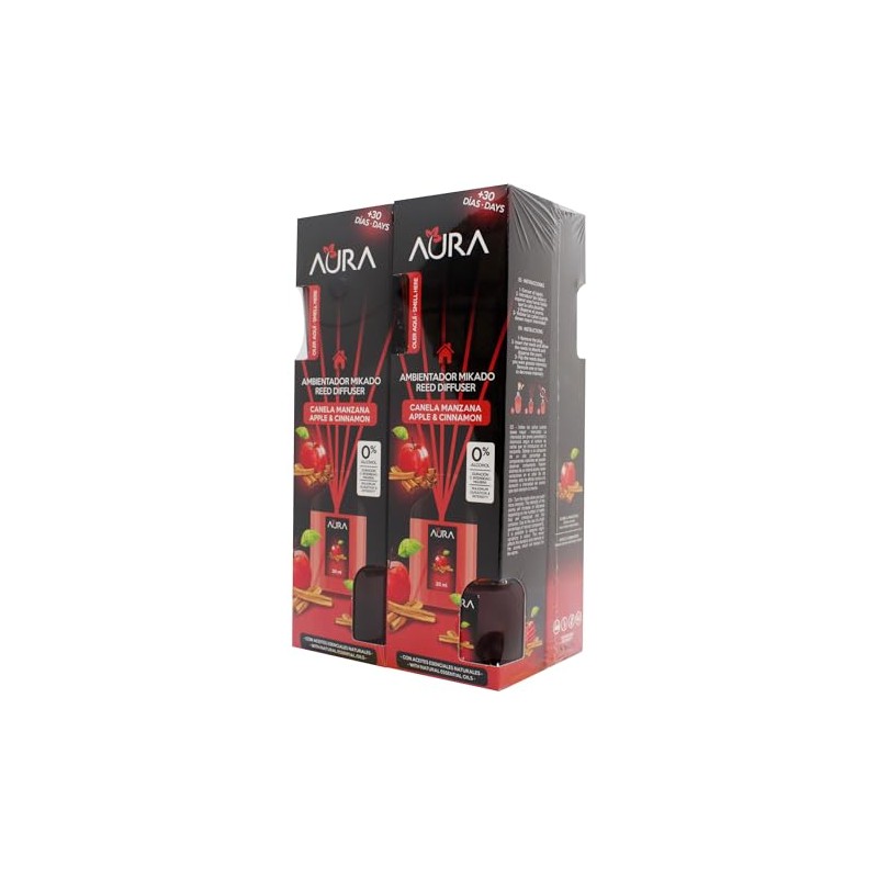 Aura Mikado 4pack Canela Manzana