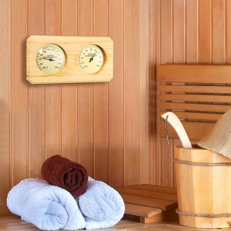 Foxyoo Sauna Thermometer - Sauna Accessories for Sauna Room,℉ Horizontall