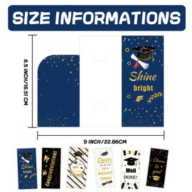 24 Pack Graduation Card Money Holder Congrats Grad Card Celebrate Cards Class of 2025 Greeting Card Well Wishes Cards For School, College and College Graduates