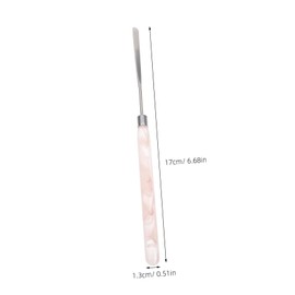 WOONEKY Multi-use Beauty Spatula Stainless Steel Makeup Mixing Rod Nail Art Palette Tool Essential for Liquid Foundation