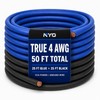 4 Gauge Wire, 50 FT CCA 4 AWG Power Ground