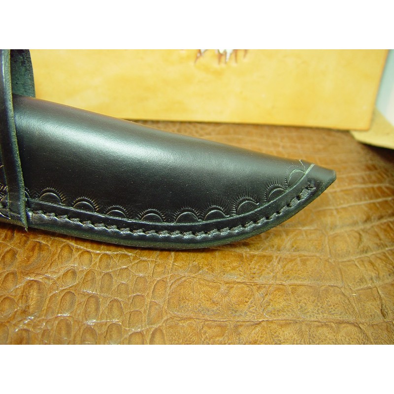 Custom cross draw knife sheath for the buck Selkirk knife.