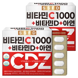 pure food Vitamin C 1000, Zinc Vitamin D 360 tablets, total 6 months supply, pure food / 비타민C 1000 아연 비타민D 360정 총 6개월분 순수식품