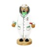 Wichtelstube-Kollektion Wooden Smoker Smoker Figurine Old Doctor with Grey Hair