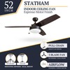 Prominence Home Statham, 52 Inch Contemporary Indoor LED Ceiling Fan