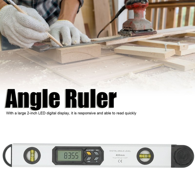 Digital Angle Ruler 2in LED Electronic Level Protractor Measuring Tool