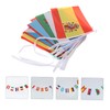 WHAMVOX 1 String String National Flags Banners for Parties Bars