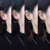 ALEXCRAFT Stud Earrings 925 Silver Earrings Set for Women Men