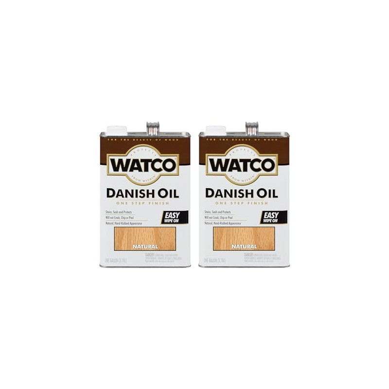 2-Pack of 1 gal Rust-Oleum 65731 Natural Watco Danish Oil