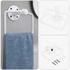 Jeasor 4-Pieces Industrial Pipe Bathroom Towel Ring Kit DIY Wall