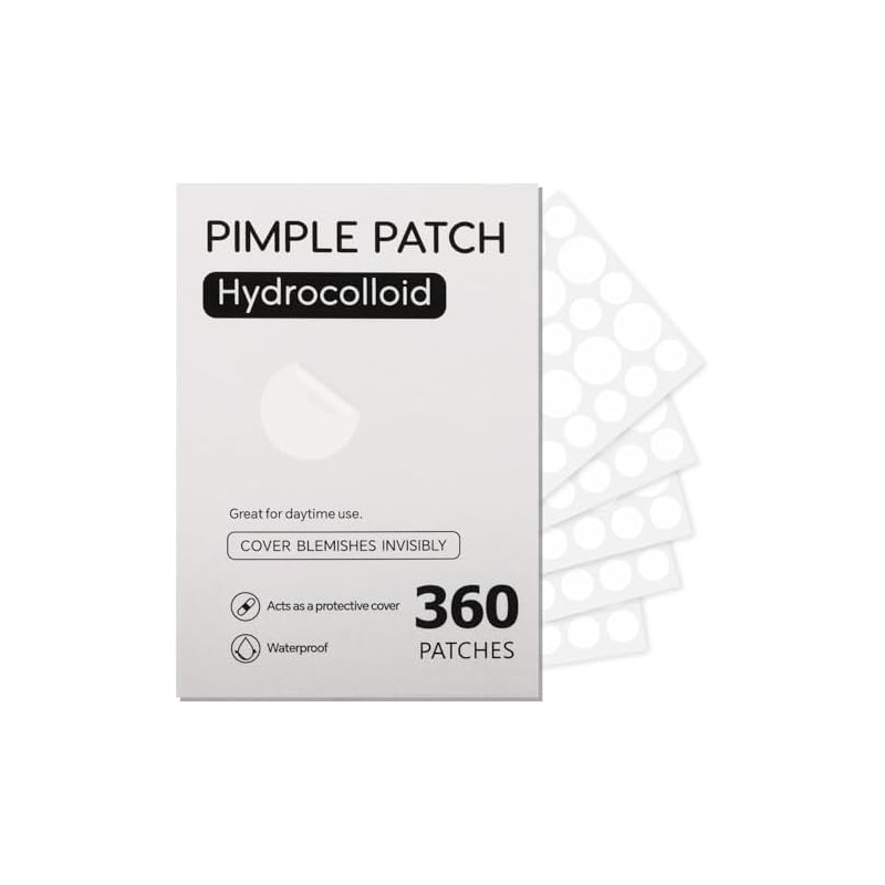NEARPOW 360 Parches Acné y Espinillas, Pimple Patch Facial Transparente