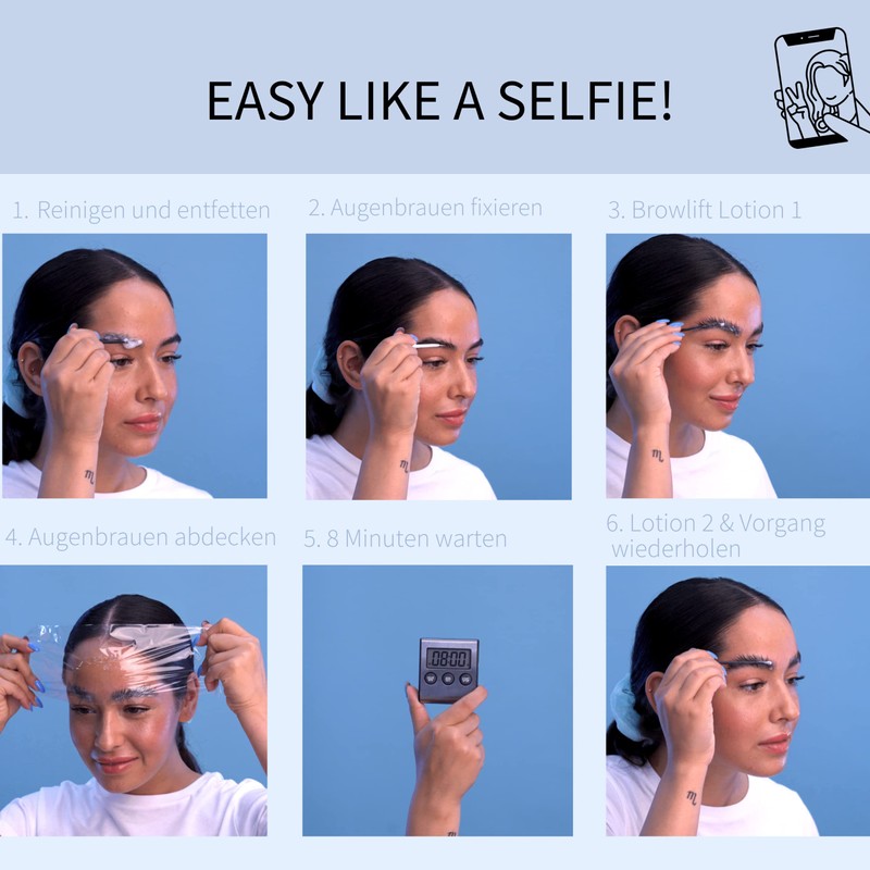 fleeky Augenbrauen lifting set - DIY Brow lifting Kit für