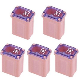 5 Pack 30 Amp Slow Blow Micro Female Fuses - FMM Mcase Fuse, Mini Box Shaped Cartridge Fuse Kit for Cars Trucks and SUVs