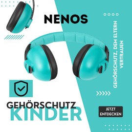 ESTRO Ear Protection Children's Headphones Noise Protection Baby Ear Protection Noise Protection Headphones Children Noise Cancelling Headphones Baby Earmuffs EM1, mint