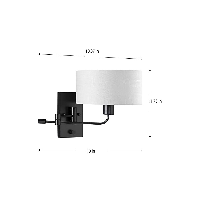 Progress Lighting P710104-31M Carrick Wall Brackets, Black