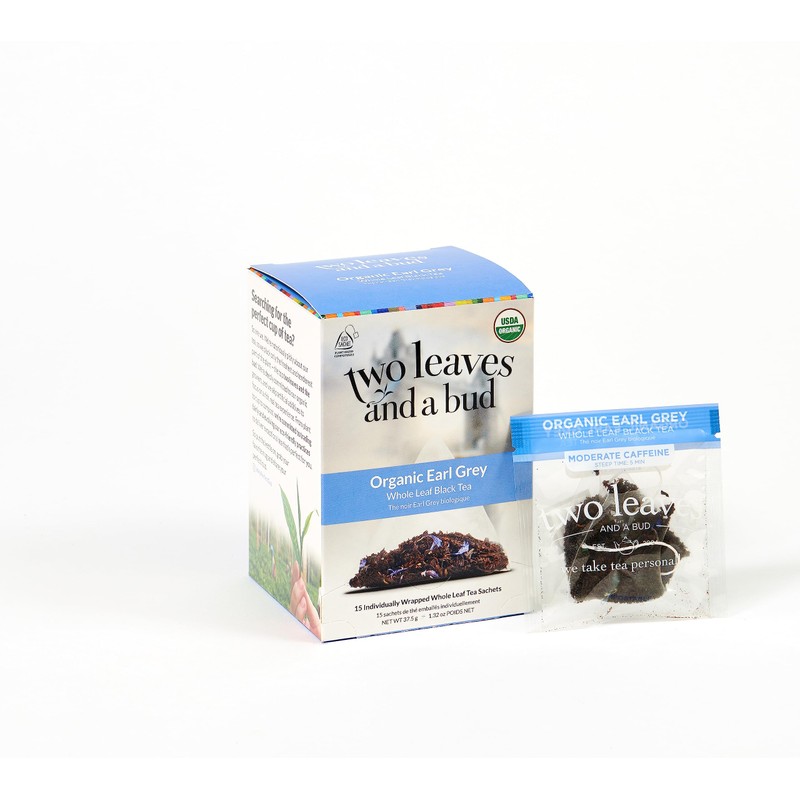 Two Leaves and a Bud Organic Earl Grey Tea Bags,