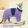 QBLEEV Cat Pajamas Clothes, Soft Cat Recovery Suit Onesie After