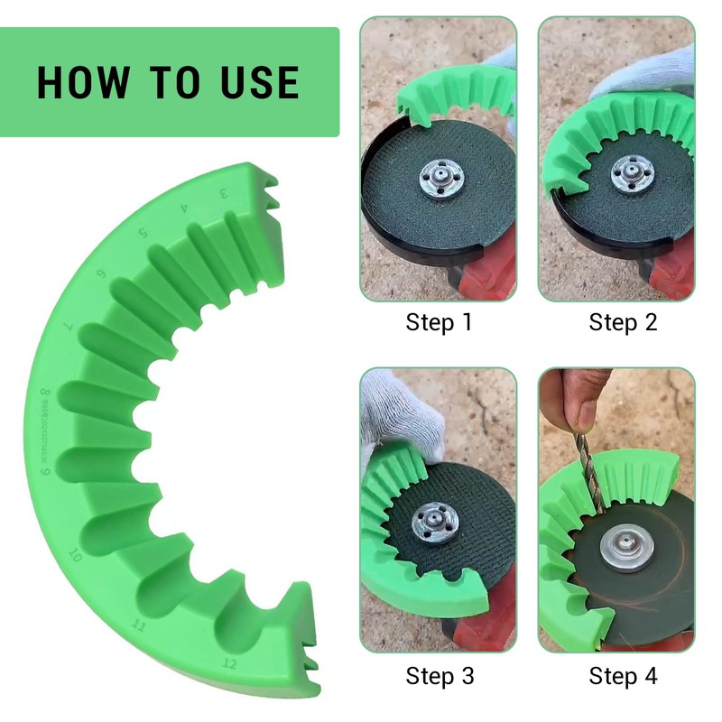 FunnAura Drill Bit Sharpener, Angle Grinder Attachments with 1 Pair
