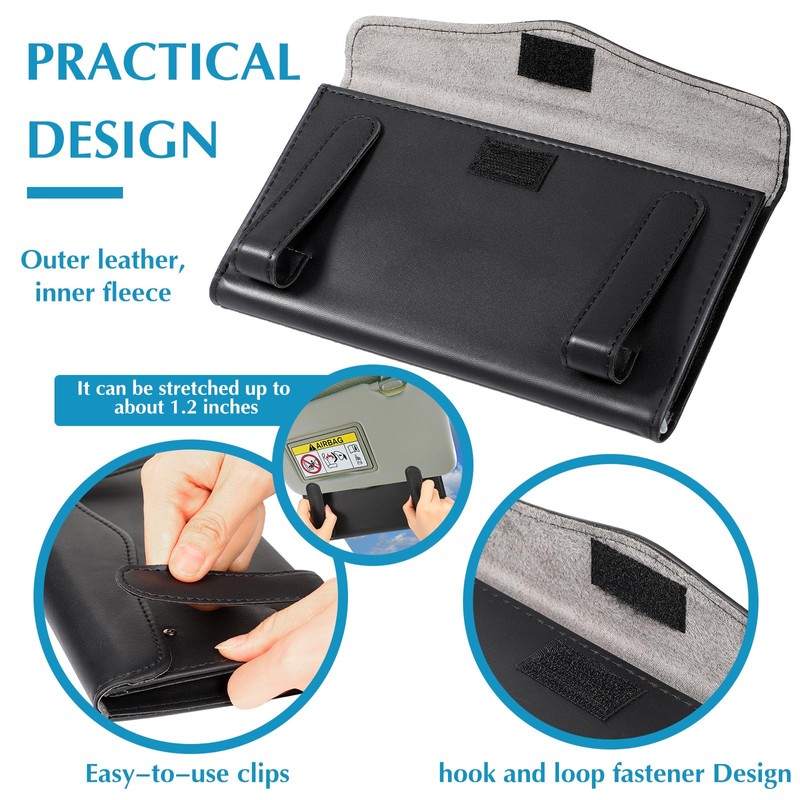 2 Pcs Car Tissue Mask Holder Sun Visor Car Napkin