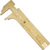FindingKing Brass Gauge Bead Ruler Measure & Convert Inches/Metric