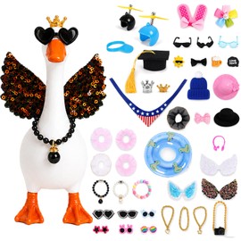 7-Inch Porch Goose Accessories, Mini Desk Goose Outfits for Goose Figurines
