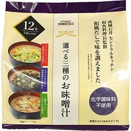 Seijo Ishii Miso Soup, Choose from 3 Types of Miso Soup, 12 Servings (3 Types x 4 Servings)