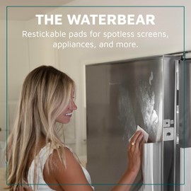 KUVRD Waterbear - Universal Screen Cleaners - Teeny Tiny Cleaning Tools for Your Lenses & Screens, Family Pack (1 Patch Set, 1 Pad Set, 1 Phat Pack Set)