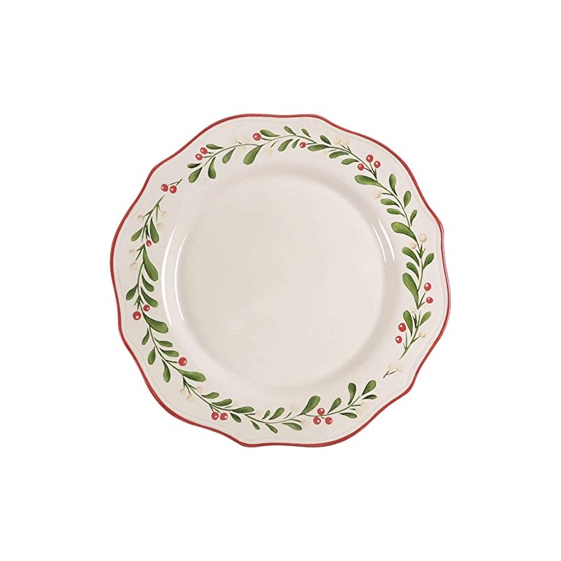 Better Homes and Gardens Mistletoe Dinner Plate