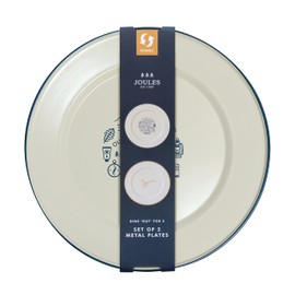 Joules Outdoor Dining Metal Picnic or Camping Plates Pack of 2