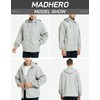 chamarra impermeable ligera cortavientos para hombre con capucha extraíble, Azul