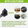 EPLZON KP-107 Waterproof Push Button Switch 12V ON/Off SPST Switch