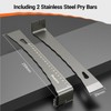 Preciva Flat Pry Bar Set, Multifunctional Nail Pry Bar with