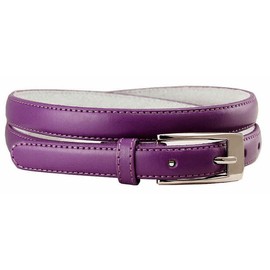 7055 Women's Betls Ladies Fashion Skinny Soft Dress Casual Leather Belt 3/4"(19mm) wide (Purple, XL)