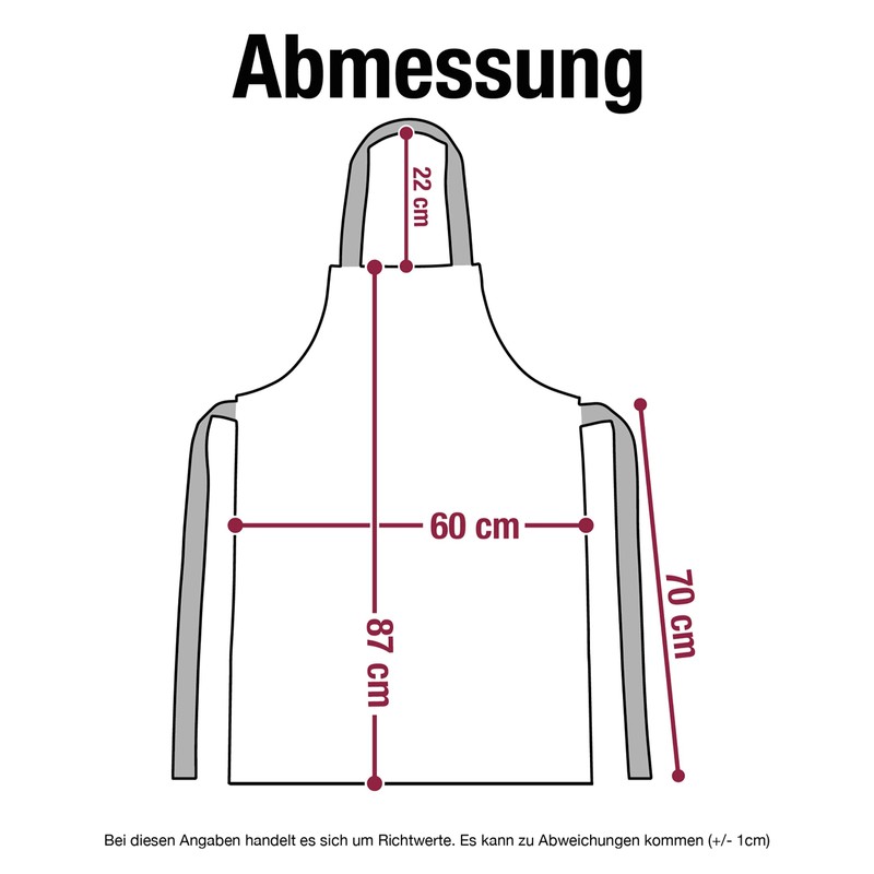 Geschenk mit Namen personalisiert by Shirtracer - Apron - Text