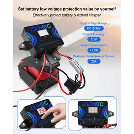 Upgrade Power Cable and Battery Adapter for Starlink Mini Compatible with Milwaukee M18 18V Battery, Starlink Mini Adapter Kit with Low Voltage Protector, Portable Power Kit with 6.56FT DC Power Cable