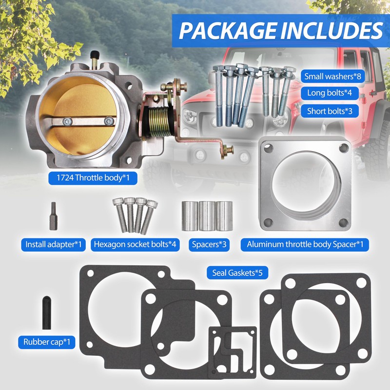 1724 62mm Throttle Body for High Flow Power Plus Series
