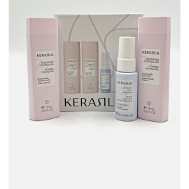 Kerasilk Smoothing Shampoo Conditioner Balm Sample Kit
