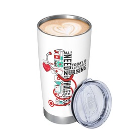 FUWERMON Nurse Gifts for Women Tumbler 20oz, Gift for Nurses LPN RN Thank You Appreciation Retirement Gift, Nurses Week Gifts Stainless Steel Travel Mug