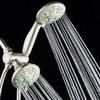 AquaDance Antimicrobial/Anti-Clog High-Pressure 30-setting Dual Head Combination Shower with Microban