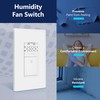 LIDER No Neutral Wire Required Humidity Sensor Switch, Automatic Humidity